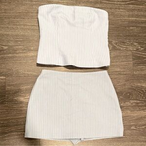 Abercrombie & Fitch White Skort Set